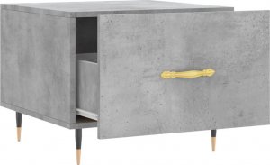 vidaXL Stolik kawowy, szarość betonu, 50x50x40 cm 6