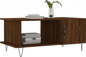 vidaXL Stolik kawowy, brązowy dąb, 90x50x40 cm 3