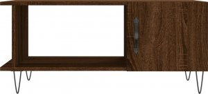 vidaXL Stolik kawowy, brązowy dąb, 90x50x40 cm 5