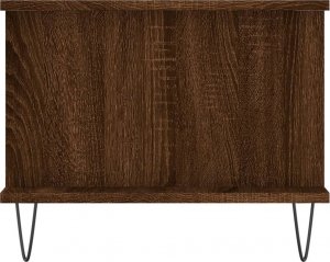 vidaXL Stolik kawowy, brązowy dąb, 90x50x40 cm 7