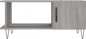 vidaXL Stolik kawowy, szary dąb sonoma, 90x50x40 cm 5