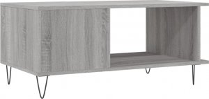 vidaXL Stolik kawowy, szary dąb sonoma, 90x50x40 cm 8