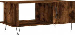 vidaXL Stolik kawowy, przydymiony dąb, 90x50x40 cm 2