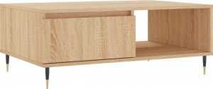 vidaXL Stolik kawowy, dąb sonoma, 90x60x35 cm, materiał drewnopochodny 2