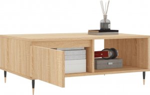 vidaXL Stolik kawowy, dąb sonoma, 90x60x35 cm, materiał drewnopochodny 4