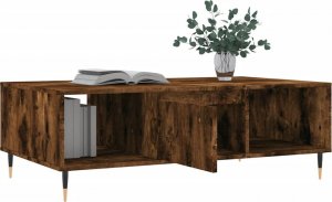 vidaXL Stolik kawowy, przydymiony dąb, 104x60x35 cm 4