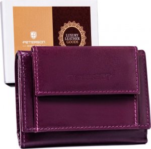 Peterson Mały, skórzany portfel damski z systemem RFID Protect  Peterson NoSize 1