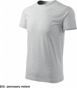 MALFINI Basic 129 - ADLER - Koszulka męska, 160 g/m2 - frost 4XL 115