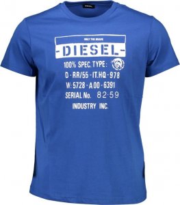 Diesel DIESEL T-SHIRT Z KRÓTKIM RĘKAWEM MĘSKI NIEBIESKI XL 1