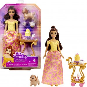 Mattel Lalka Disney Princess Bella i wózek z podwieczorkiem HLW19 4