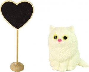 LeanToys Lalka Dla Dzieci Emily Drewniane Serce Biały Kotek 3