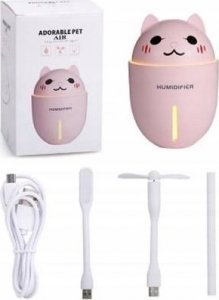 Dyfuzor zapachowy M DYFUZOR ZAPACHOWY - NAWILŻACZ ULTRADZWIĘKOWY KITTY 4W1 LED NIEBIESKI 4