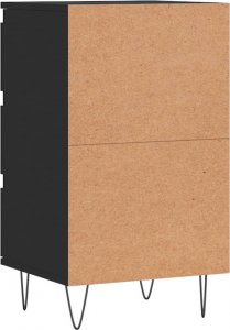 vidaXL Komoda, czarna, 40x35x70 cm, materiał drewnopochodny 8