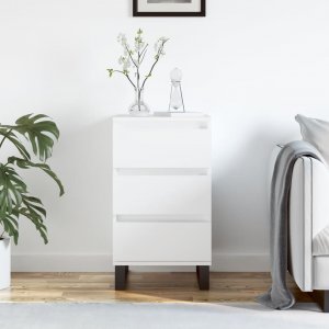 vidaXL Komoda, biała, 40x35x70 cm, materiał drewnopochodny 1