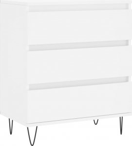 vidaXL Komoda, biała, 60x35x70 cm, materiał drewnopochodny 2