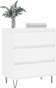 vidaXL Komoda, biała, 60x35x70 cm, materiał drewnopochodny 3