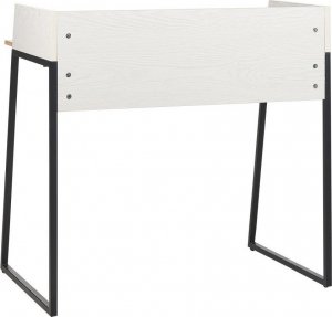 Biurko Beliani Anah Beżowo-Białe 90 cm x 60 cm 4