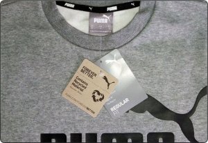 Puma Bluza męska Puma ESS Big Logo Crew FL szara 586678 03 L 5