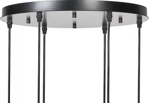 Lampa wisząca Beliani Lampa wisząca szklana 6-punktowa przezroczysta BEMBOKA 7