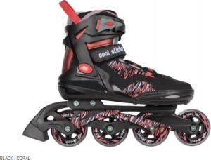 Rolki CoolSlide Rolki BATIS, rozmiar 44, kolor czarno-czerwony 1