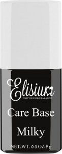 Elisium ELISIUM Care Base Baza kauczukowa pod lakier hybrydowy - Milky 9g 1