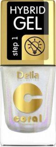 Delia DELIA COSMETICS Coral Hybrid Gel Lakier hybrydowy do paznokci nr 104 - multirefleks (bez lampy) 11ml 1