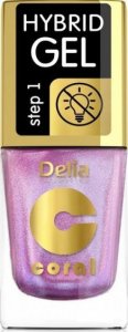 Delia DELIA COSMETICS Coral Hybrid Gel Lakier hybrydowy do paznokci nr 105 - multirefleks (bez lampy) 11ml 1