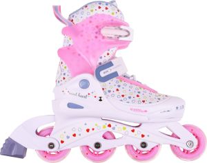 Rolki Martes Rolki SWEET HEART WHITE/PINK S (30-33) 1