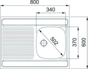Zlewozmywak Franke Zlewozmywak stalowy nakładany Daria Stal szlachetna len DSL 711 2