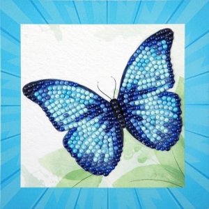 DIAMOND DOTZ DIAMOND DOTZ BLUE BUTTERFLY QUICK DOTZ 1