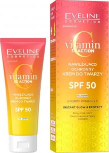Eveline EVELINE Vitamin C 3xAction Nawilżająco - Ochronny Krem do twarzy SPF50 na dzień 30ml 1