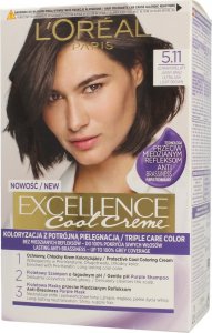 XXX_Loreal (L’Oreal Paris) Loreal Excellence Cool Creme Krem koloryzujący 5.11 Ultra Popielaty Jasny Brąz 1op. 1