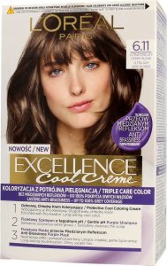 XXX_Loreal (L’Oreal Paris) Loreal Excellence Cool Creme Krem koloryzujący 6.11 Ultra Popielaty Ciemny Blond 1op. 1