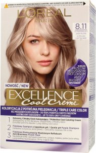XXX_Loreal (L’Oreal Paris) Loreal Excellence Cool Creme Krem koloryzujący 8.11 Ultra Popielaty Jasny Blond 1op. 1