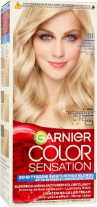 Garnier Garnier Color Sensation Krem koloryzujący 111 Silver Ultra Blond- Srebrny Superjasny Blond 1op. 1