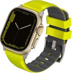 Uniq Pasek UNIQ Linus Apple Watch 4/5/6/7/SE/8/Ultra 44/45/49mm Airosoft Silicone limonkowy/lime green 1