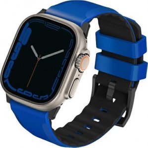Uniq Pasek UNIQ Linus Apple Watch 4/5/6/7/SE/8/Ultra 44/45/49mm Airosoft Silicone niebieski/racing blue 1