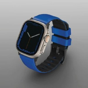 Uniq Pasek UNIQ Linus Apple Watch 4/5/6/7/SE/8/Ultra 44/45/49mm Airosoft Silicone niebieski/racing blue 3