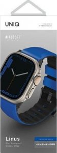 Uniq Pasek UNIQ Linus Apple Watch 4/5/6/7/SE/8/Ultra 44/45/49mm Airosoft Silicone niebieski/racing blue 4