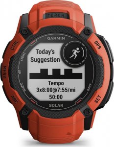 Zegarek sportowy Garmin Instinct 2X Solar Czerwony  (010-02805-01) 6