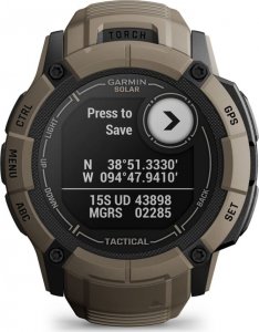 Zegarek sportowy Garmin Instinct 2X Solar Tactical Edition Brązowy  (010-02805-02) 8
