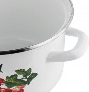 Emalia Pleszew Garnek emaliowany Emalia Polska Pleszew Kalina 16 cm 2 l 4