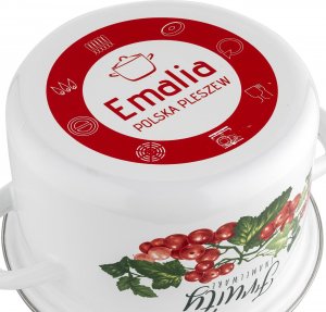 Emalia Pleszew Garnek emaliowany Emalia Polska Pleszew Kalina 16 cm 2 l 5