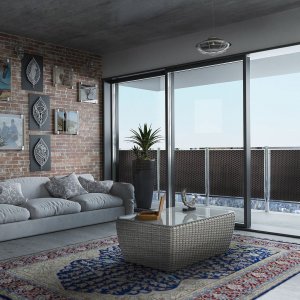 PROGRESJA Osłona Balkonowa dwustronna Mata technorattan na wymiar 13