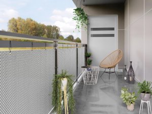 PROGRESJA Osłona Balkonowa Oczkowana Mata rattanowa na wymiar 8