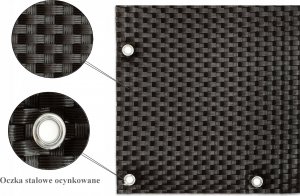 PROGRESJA Osłona Balkonowa Oczkowana Mata rattanowa na wymiar 9