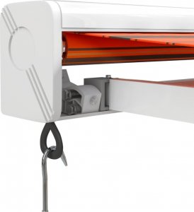 vidaXL Zwijana markiza, pomarańcz i brąz, 4x3 m, tkanina i aluminium 7