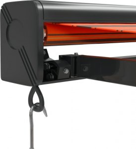 vidaXL Zwijana markiza, pomarańcz i brąz, 3x2,5 m, tkanina i aluminium 7