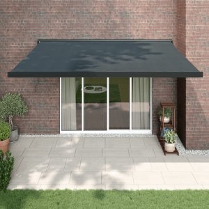 vidaXL Zwijana markiza, antracytowa, 4x3 m, tkanina i aluminium 1