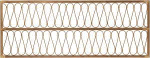 Bigbuy Home Zagłówek do łóżka 160 x 60 cm Naturalny Drewno Rattan 1